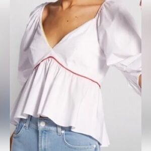 Staud size 00 women’s puffy sleeve